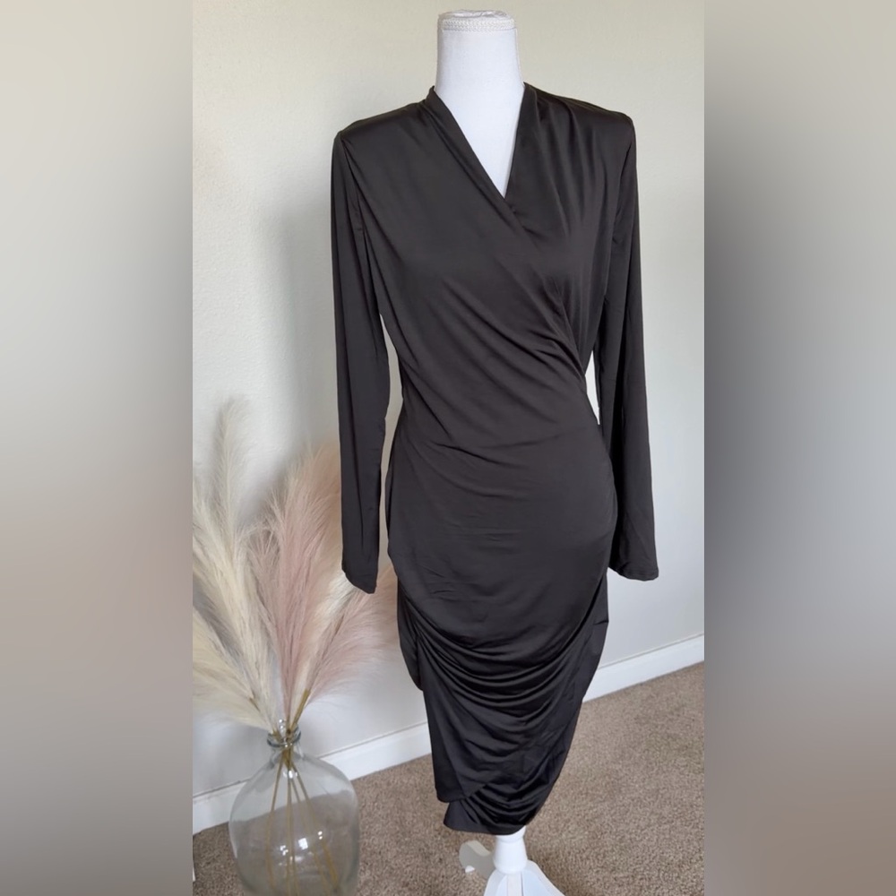 Elegant Black Body Con Dress